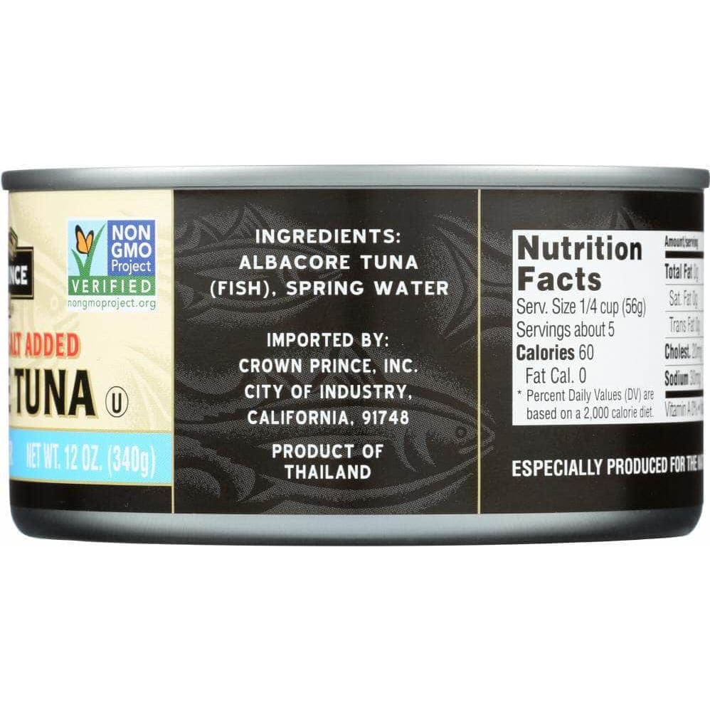 Crown Prince Crown Prince Albacore Tuna Solid White No Salt Added, 12 oz