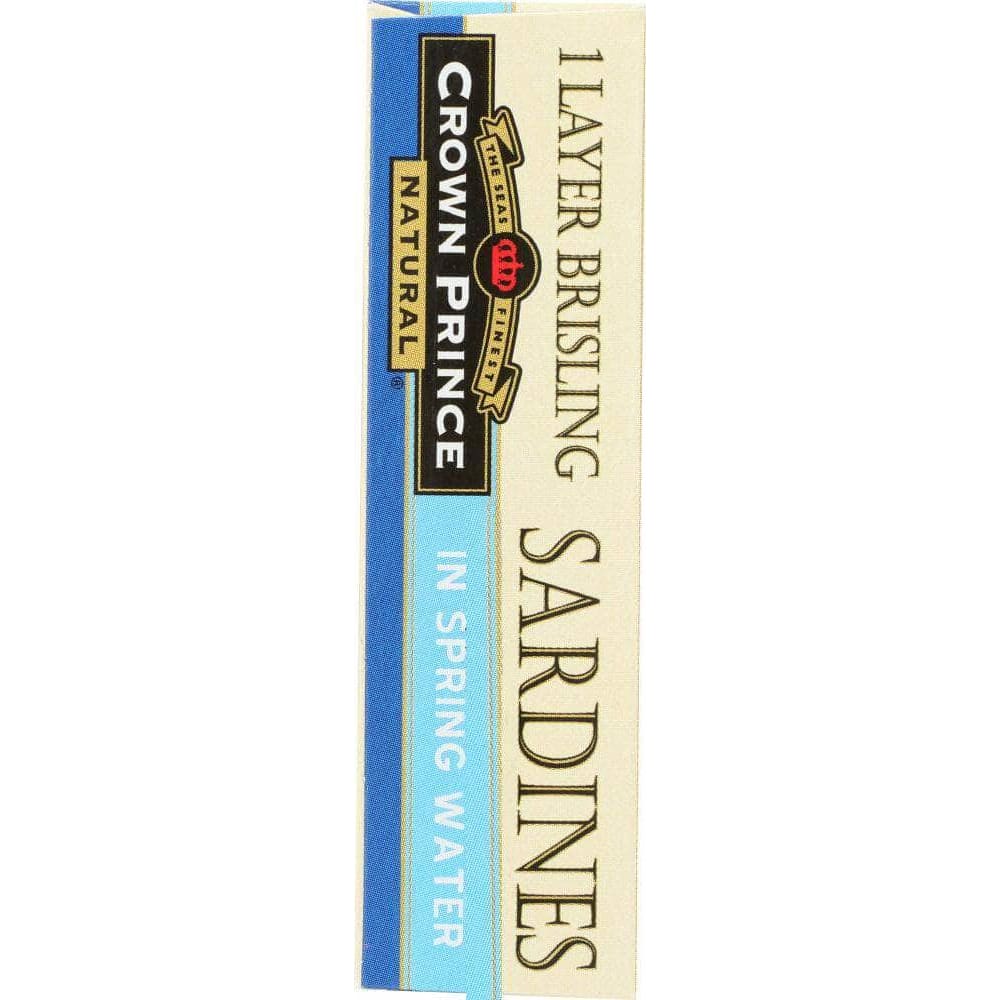 Crown Prince Crown Prince Brisling Sardines In Spring Water, 3.75 oz