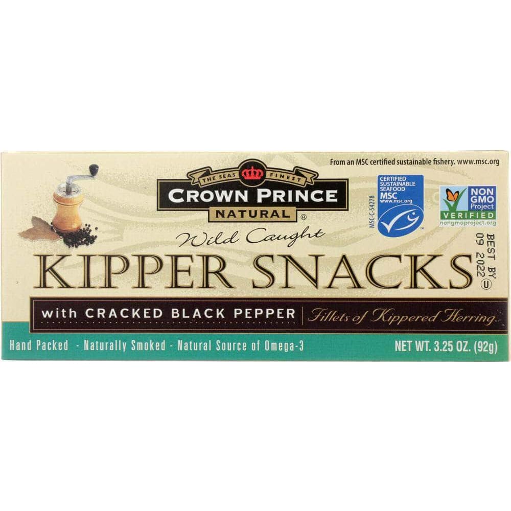 Crown Prince Crown Prince Kipper Snack Cracked Black Pepper, 3.25 oz