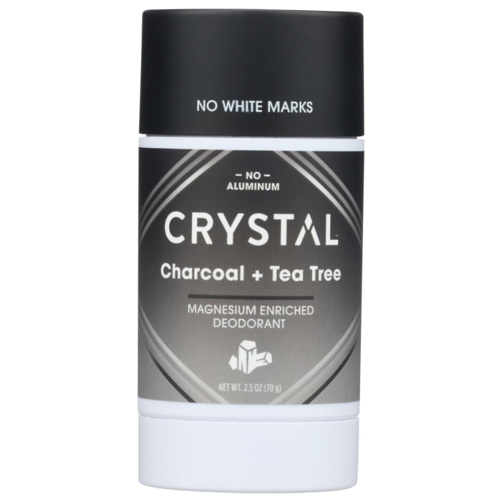 CRYSTAL BODY DEODORANT: Deodorant Charcl Tea Tree 2.5 OZ (Pack of 3) - Beauty & Body Care > Deodorants & Antiperspirants > Deodorant Stick -