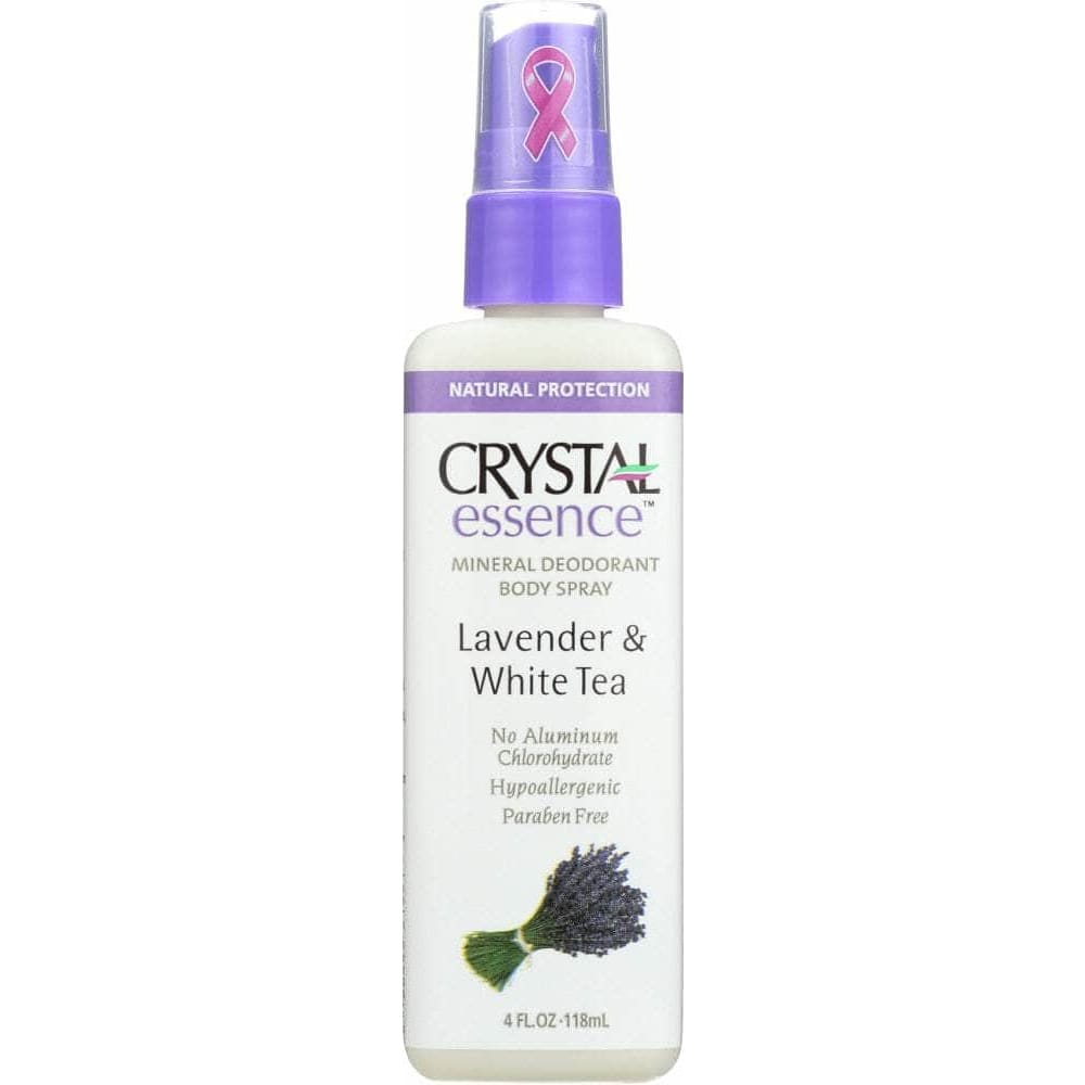 Crystal Body Deodorant Crystal Body Deodorant Body Spray Lavender & White Tea, 4 oz