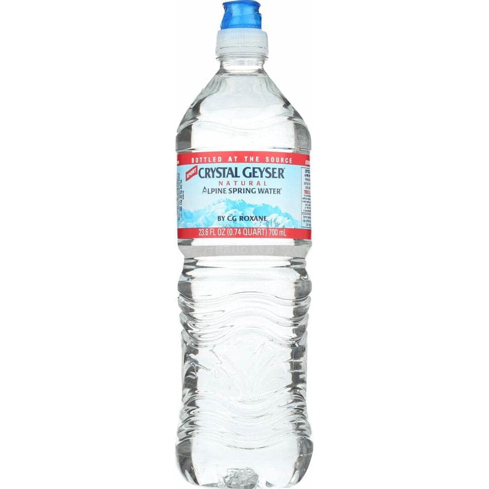 CRYSTAL GEYSER WATER COMPANY Crystal Geyser Natural Alpine Spring Water Sport Cap, 700 Ml