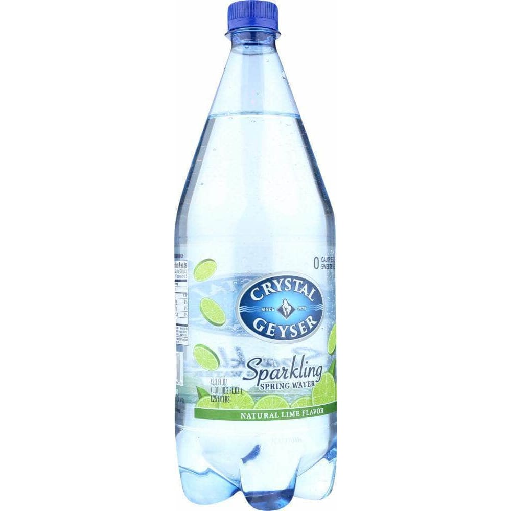 Crystal Geyser Water Company Crystal Geyser Sparkling Mineral Water Lime, 1.25 lt