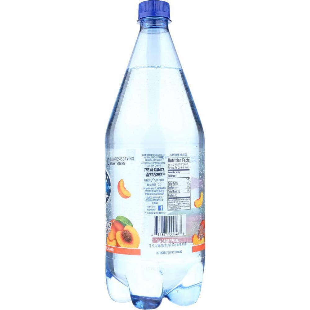 Crystal Geyser Water Company Crystal Geyser Sparkling Spring Water Peach, 1.25 lt