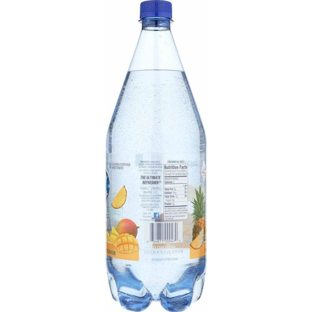 Crystal Geyser Water Company Crystal Geyser Sparkling Spring Water Pineapple Mango, 1.25 lt