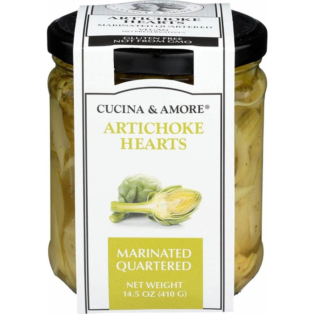 ShelHealth CUCINA & AMORE Artichoke Qrtr Mrntd, 14.5 oz