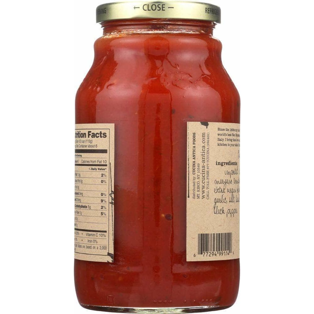 Cucina Antica Cucina Antica Marinara Sauce Garlic, 25 oz