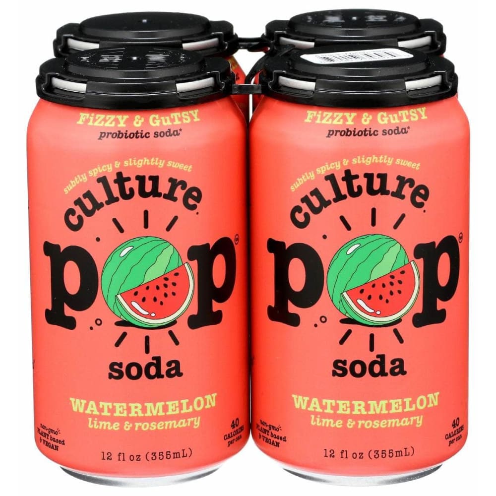 CULTURE POP Culture Pop Soda Probiotic Watermelon 4Pk, 48 Fo