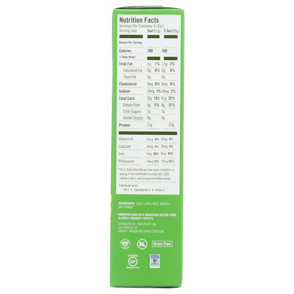 CYBELES Grocery > Meal Ingredients > Noodles & Pasta CYBELES Superbfood Green Penne Pasta, 8 oz