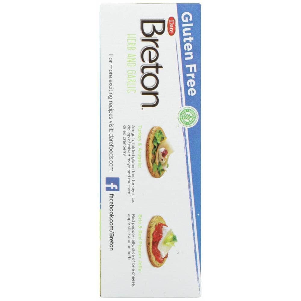 Dare Foods Dare Breton Cracker Gluten Free Herb Garlic, 4.76 oz