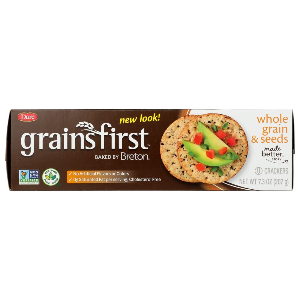 DARE: Cracker Breton Grainfirs 7.3 OZ (Pack of 5) - Grocery > Snacks > Crackers - DARE