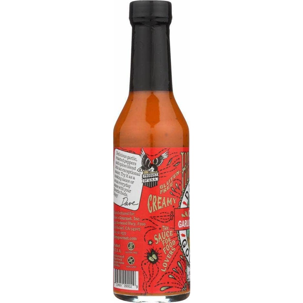 Daves Gourmet Daves Gourmet Creamy Garlic Red Pepper Hot Sauce, 8 oz