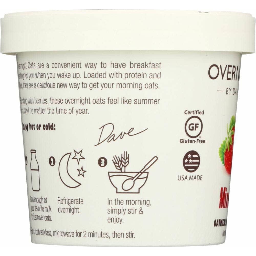 Daves Gourmet Daves Gourmet Oats Overnight Mixed Berry, 2.1 oz