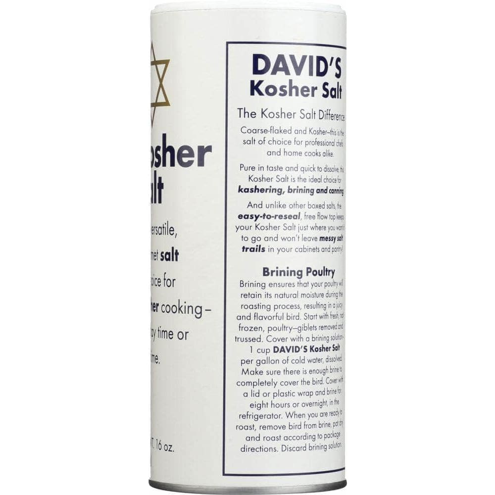 Davids Davids Kosher Salt, 16 oz