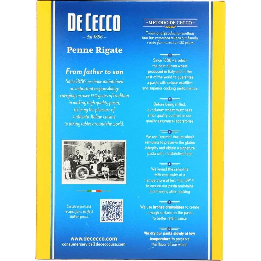 De Cecco De Cecco #41 Penne Rigate Pasta, 16 oz