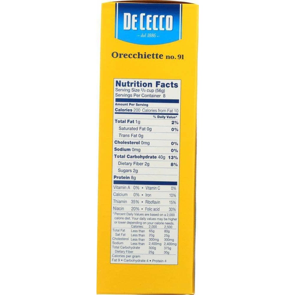 De Cecco De Cecco Pasta Orecchiette, 16 oz