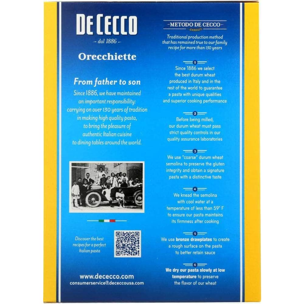 De Cecco De Cecco Pasta Orecchiette, 16 oz