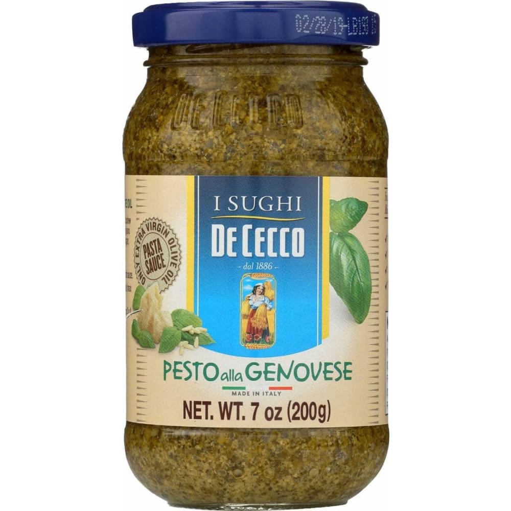 DE CECCO Grocery > Pantry > Pasta and Sauces DE CECCO: Sauce Pasta Pesto, 7 oz