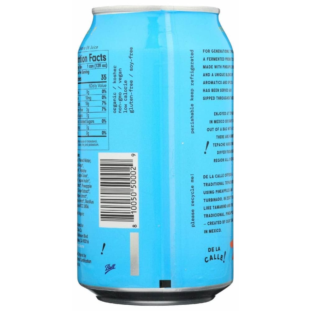 De La Calle Grocery > Beverages > Sodas DE LA CALLE: Tepache Orig Gingr Manzn, 12 oz