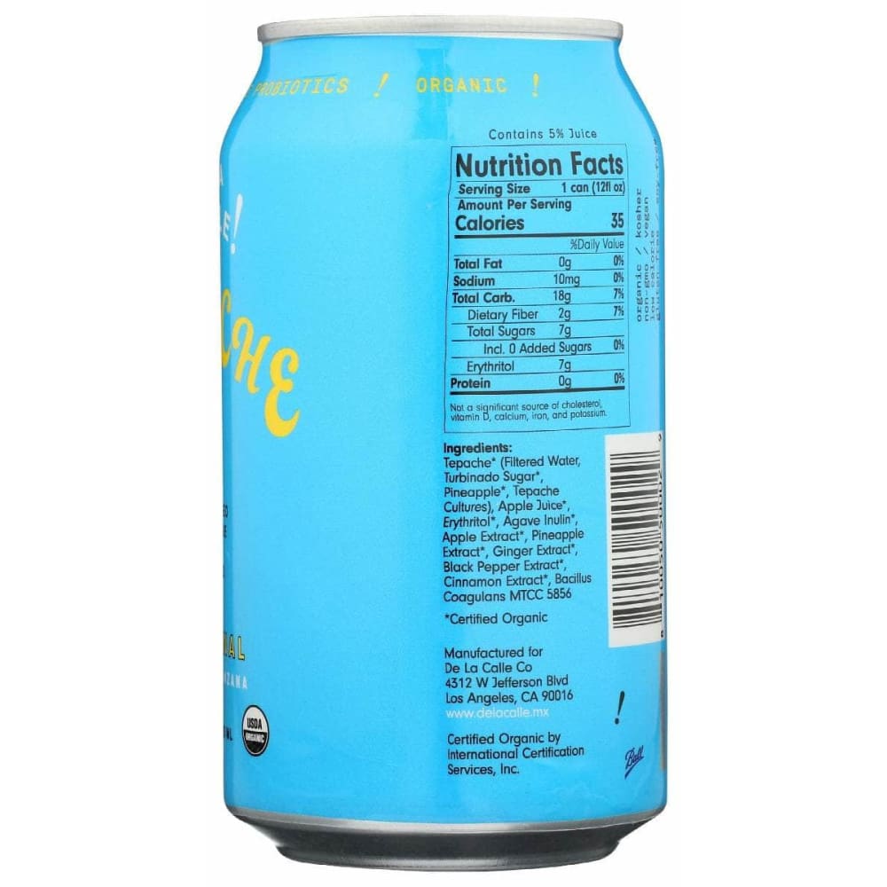 De La Calle Grocery > Beverages > Sodas DE LA CALLE: Tepache Orig Gingr Manzn, 12 oz