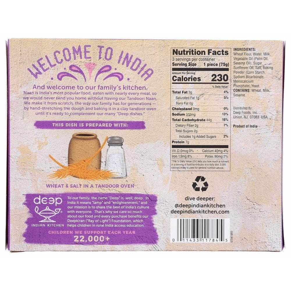 Deep Indian Kitchen Deep Indian Kitchen Tandori Naan, 8 oz