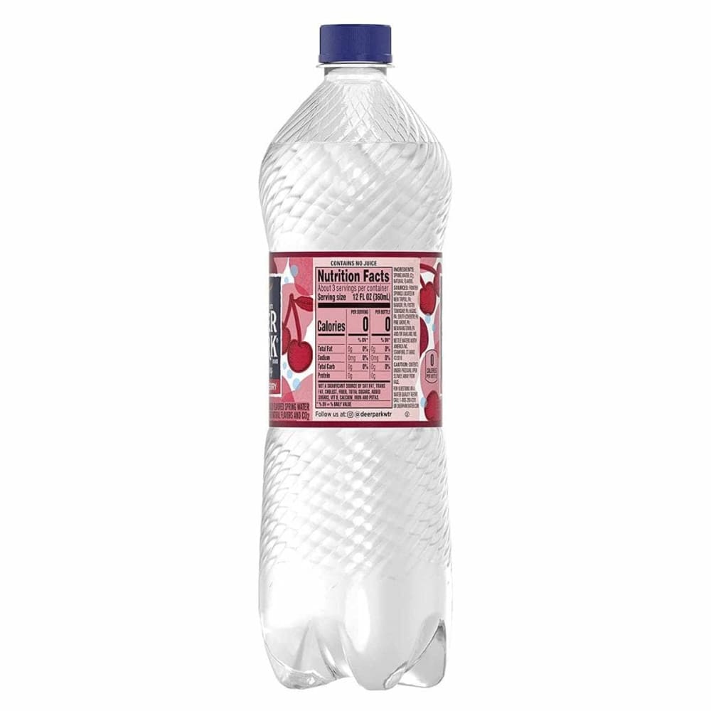 DEER PARK Grocery > Beverages > Water > Sparkling Water DEER PARK: Black Cherry Sparkling Water, 33.8 fo