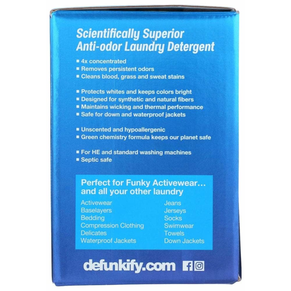 DEFUNKIFY Home Products > Laundry Detergent DEFUNKIFY: Detergent Powder Unscntd, 40 oz