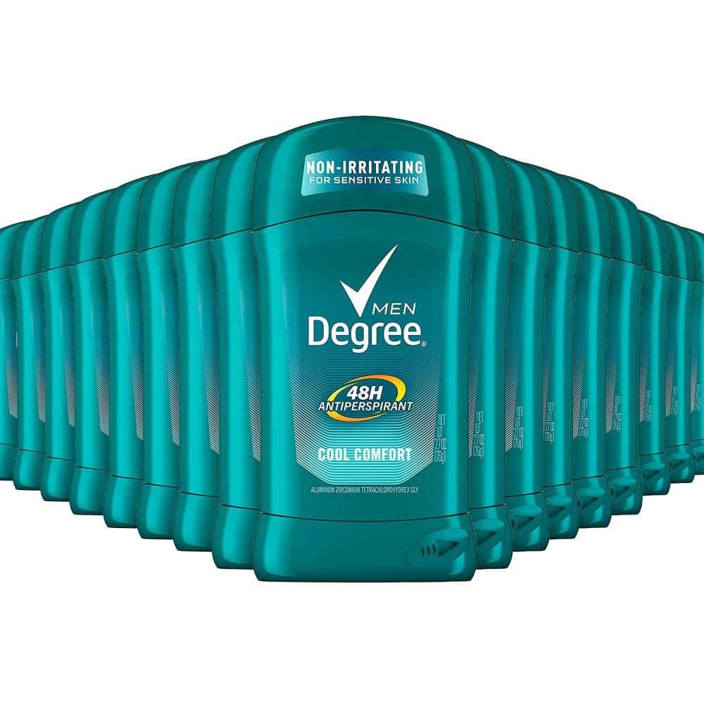 Degree Men Invisible Solid Cool Comfort - 2.7 Oz - 12 Ct - Antiperspirant - Degree