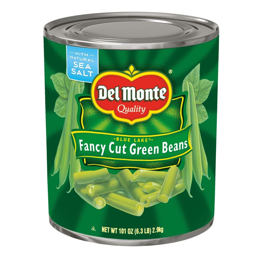 Del Monte Blue Lake Fancy Cut Green Beans 101 oz. - Del Monte