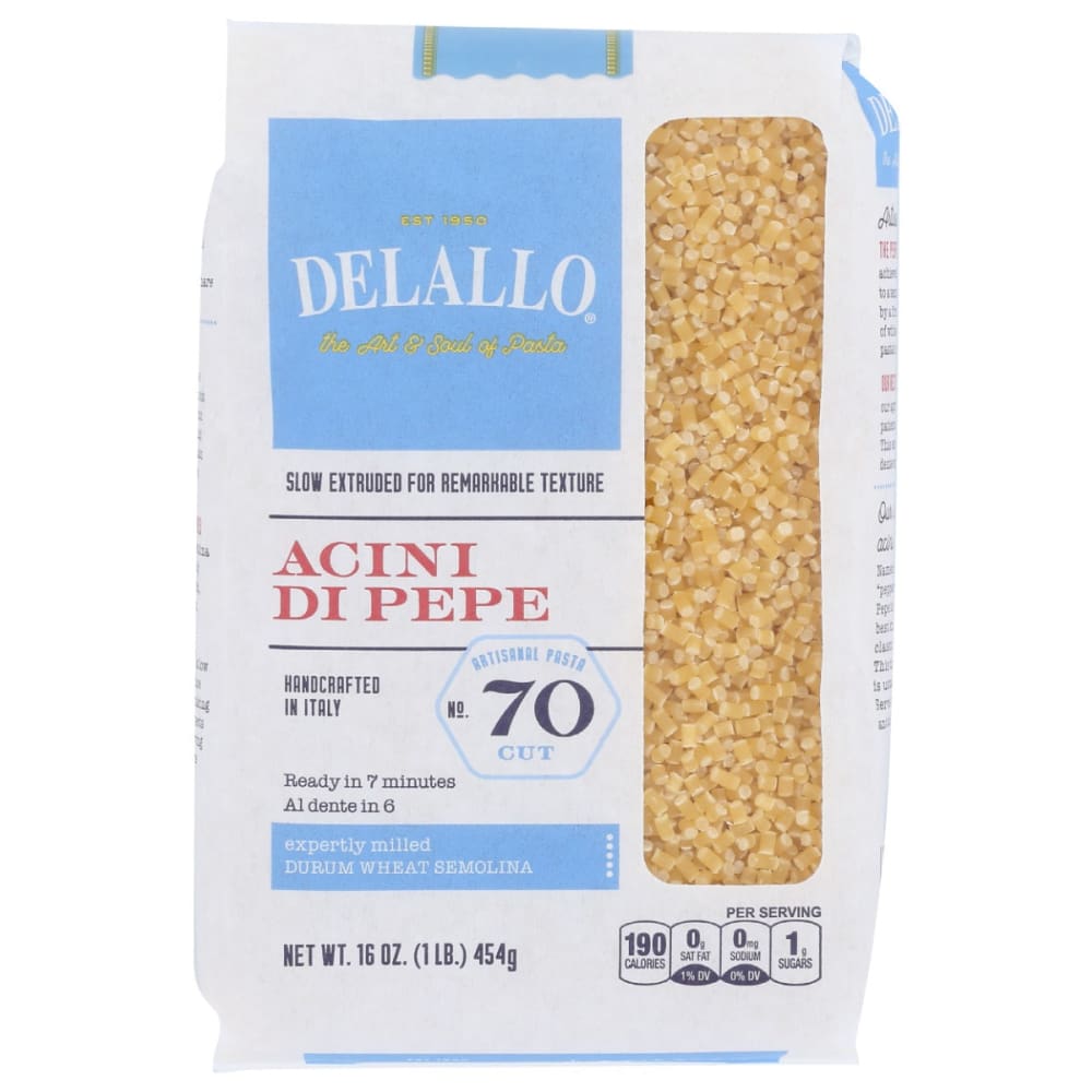 DELALLO: Acini Di Pepe #70 16 OZ (Pack of 5) - Grocery > Pantry > Pasta and Sauces - Delallo
