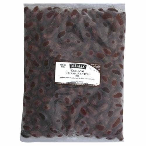 Delallo Delallo Colossal Calamata Olives in Oil, 5 lb