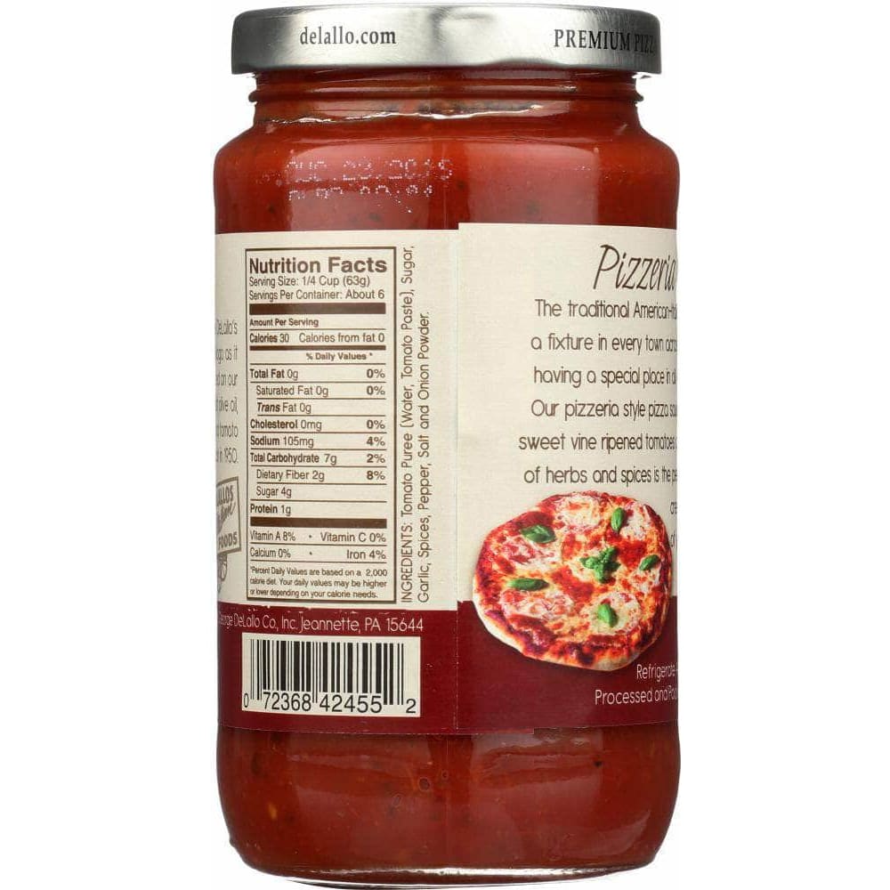 Delallo Delallo Italian Pizza Sauce, 14 oz