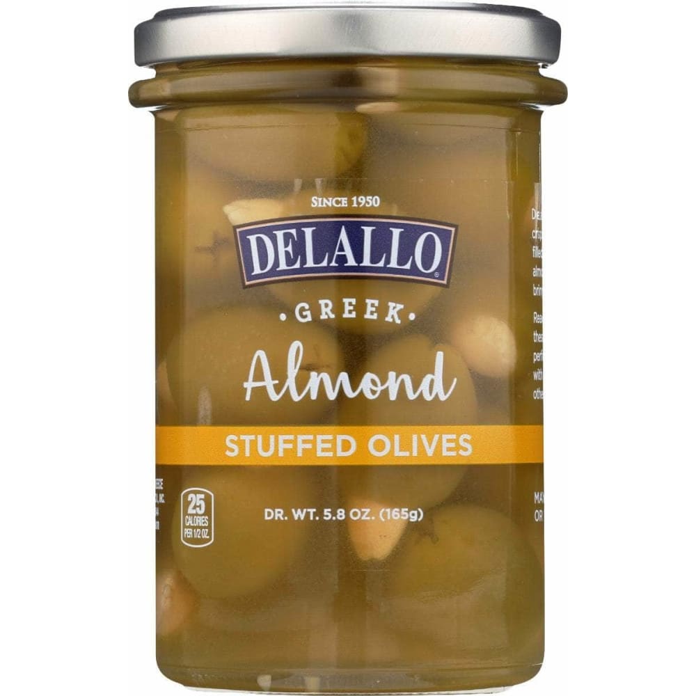 DELALLO Delallo Olives Almond Stuffed, 5.82 Oz