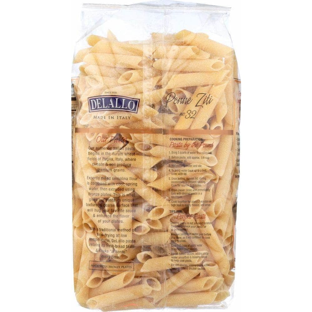 Delallo Delallo Penne Ziti Bag Pasta, 16oz