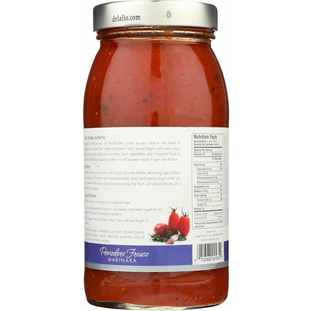 Delallo Delallo Pomodoro Fresco Marinara Sauce, 25.25 oz