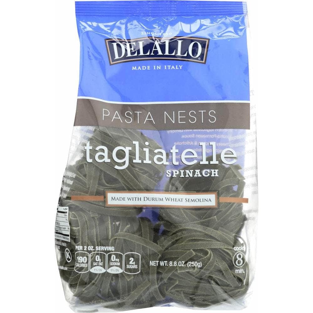 Delallo Delallo Spinach Tagliatelle Nest Pasta, 8.8 oz