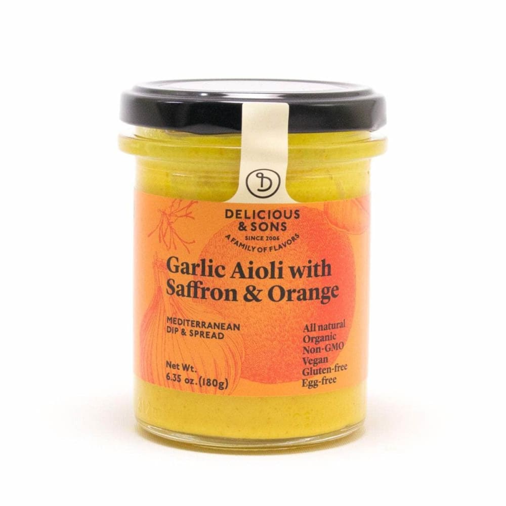 DELICIOUS AND SONS Delicious And Sons Aioli Grlc Saffrn Ornge, 6.35 Oz