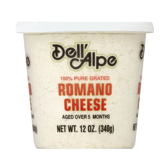 DELL ALPE Grocery > Dairy, Dairy Substitutes and Eggs > Cheeses DELL ALPE Grated Romano Cheese, 12 oz