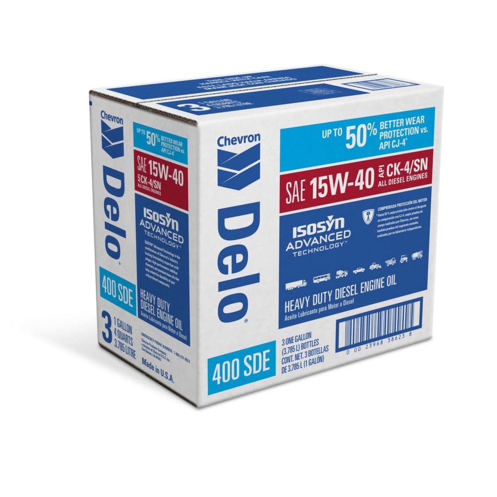 Delo 400 SDE SAE CK4 15W40 Heavy Duty Motor Oil (3-pack/1 gallon bottles) (Pack of []) - Engine Oil & Fluids - Delo