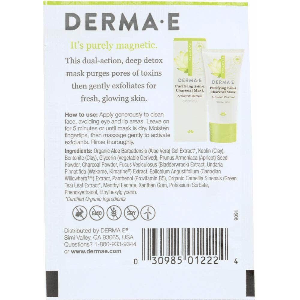 Derma E Derma E Purifying 2-in-1 Charcoal Mask, .35 oz