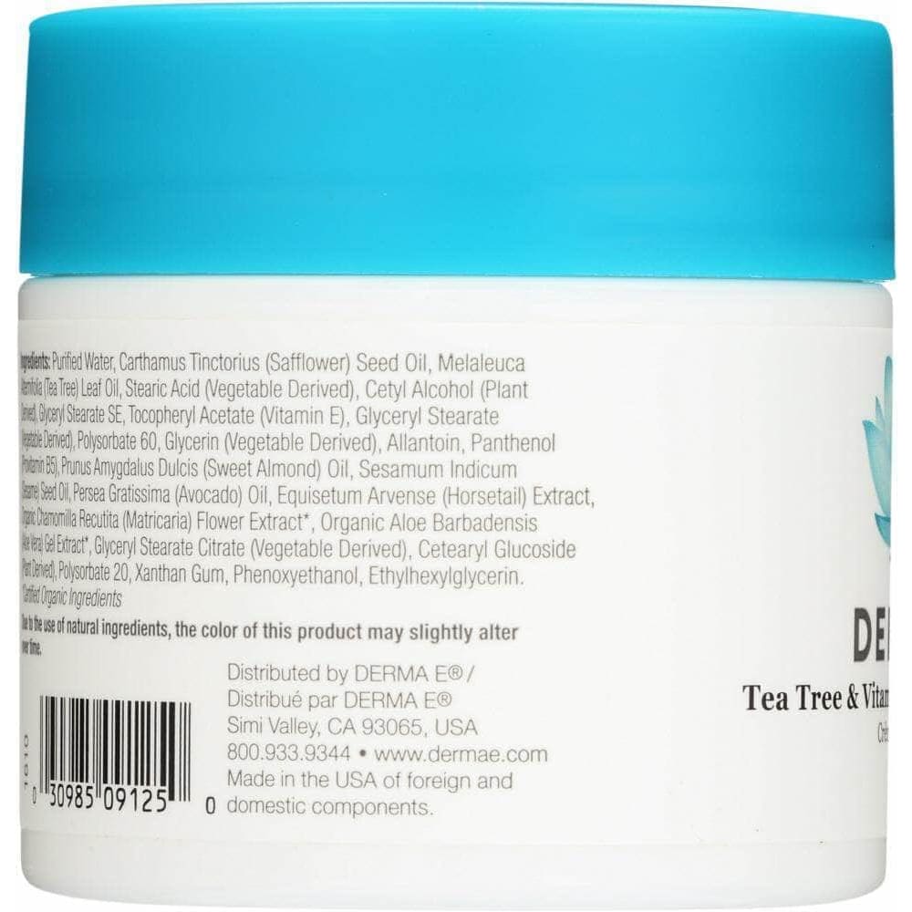 Derma E Derma E Tea Tree and E Antiseptic Creme, 4 oz