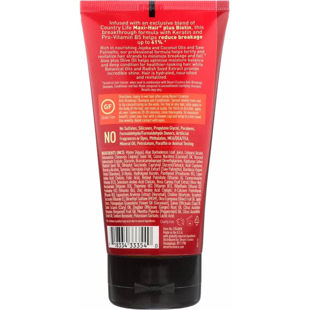 DESERT ESSENCE Desert Essence Mask Hair Anti Breaking, 5.1 Fl Oz