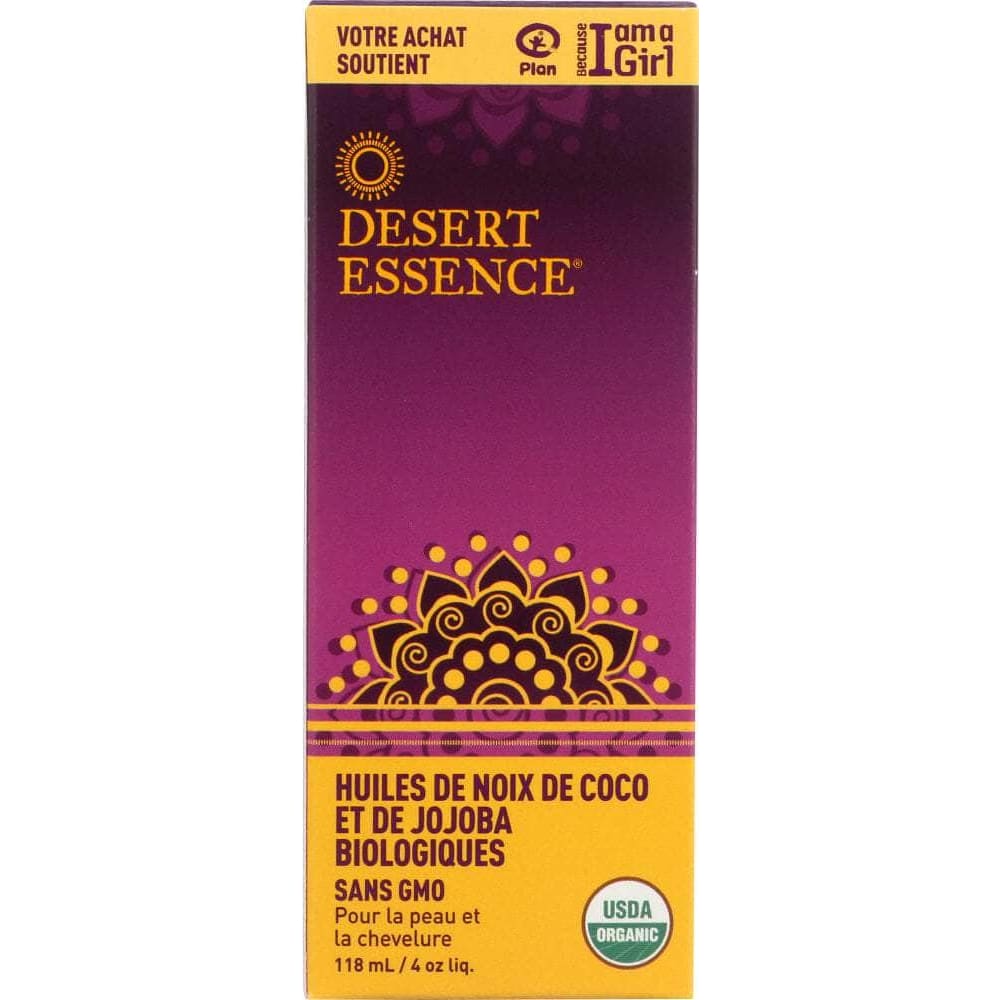 DESERT ESSENCE Desert Essence Organic Coconut And Jojoba Oil, 4 Oz