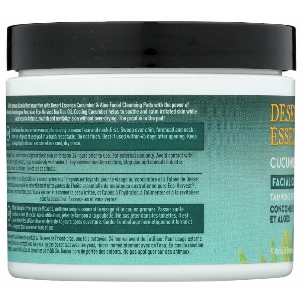 DESERT ESSENCE Desert Essence Pad Cleansing Ccmbr Aloe, 50 Pc