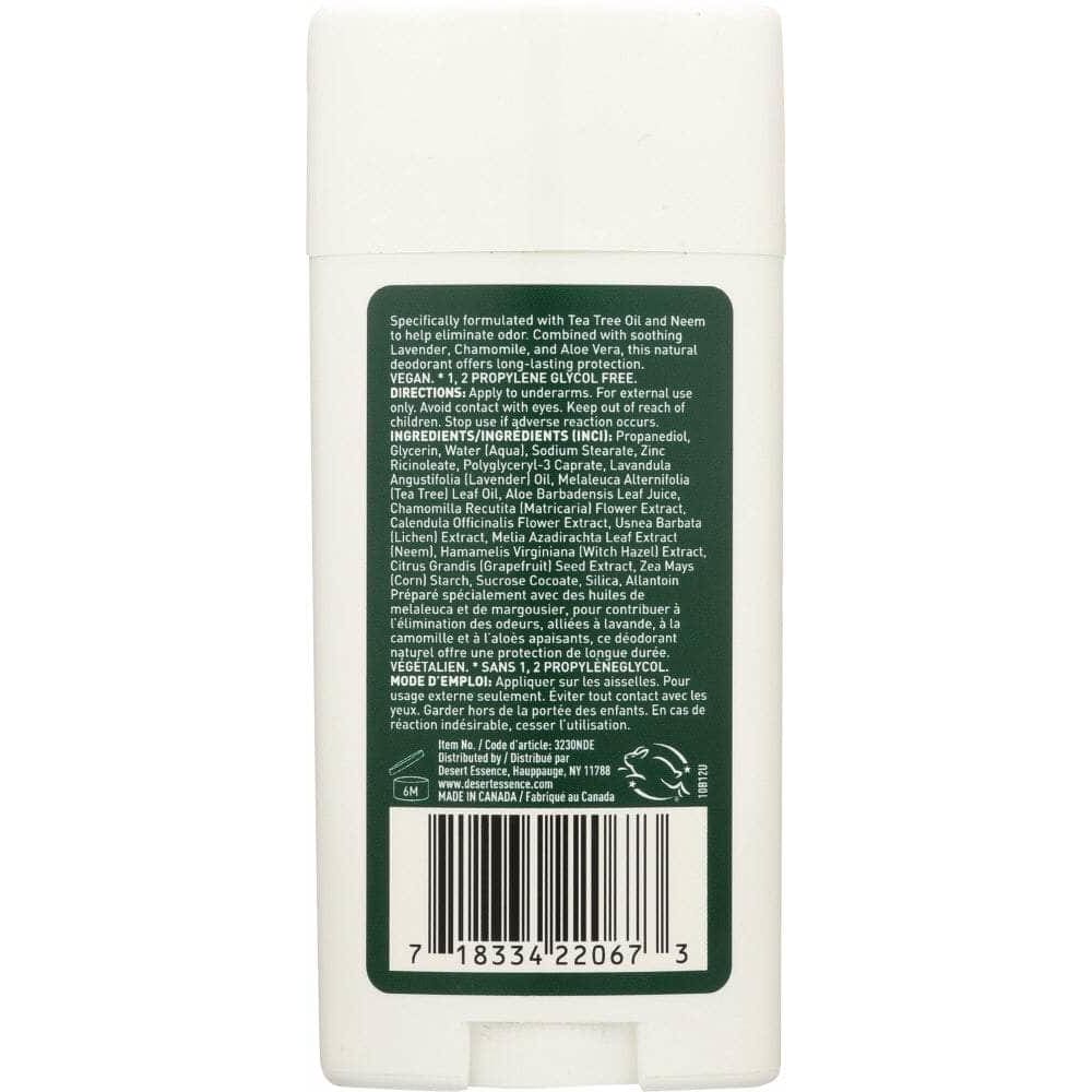 DESERT ESSENCE Desert Essence Tea Tree Oil Deodorant With Lavender Oil, 2.5 Oz