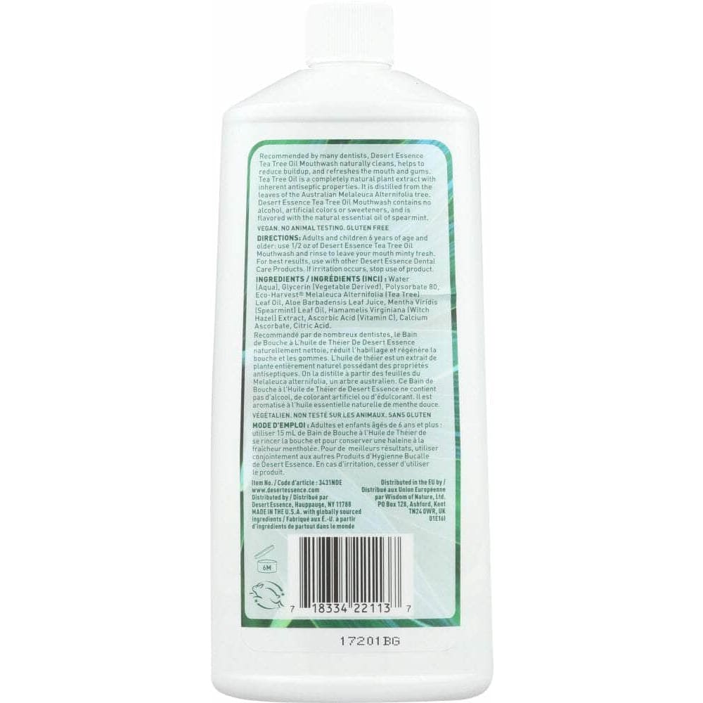 DESERT ESSENCE Desert Essence Tea Tree Oil Mouthwash, 16 Oz