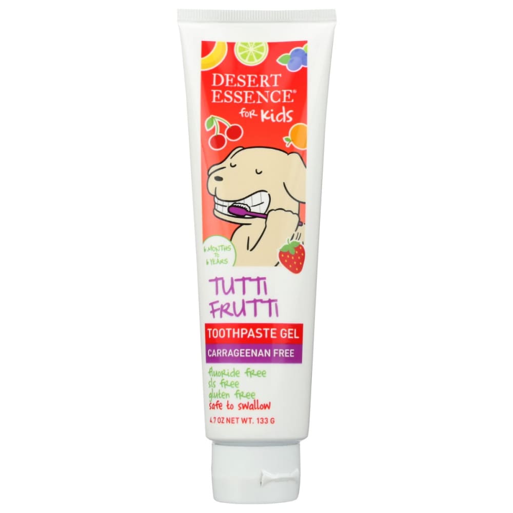 DESERT ESSENCE: Tutti Frutti Gel Toothpaste 4.7 oz (Pack of 5) - Beauty & Body Care > Oral Care > Toothpastes & Toothpowders - DESERT