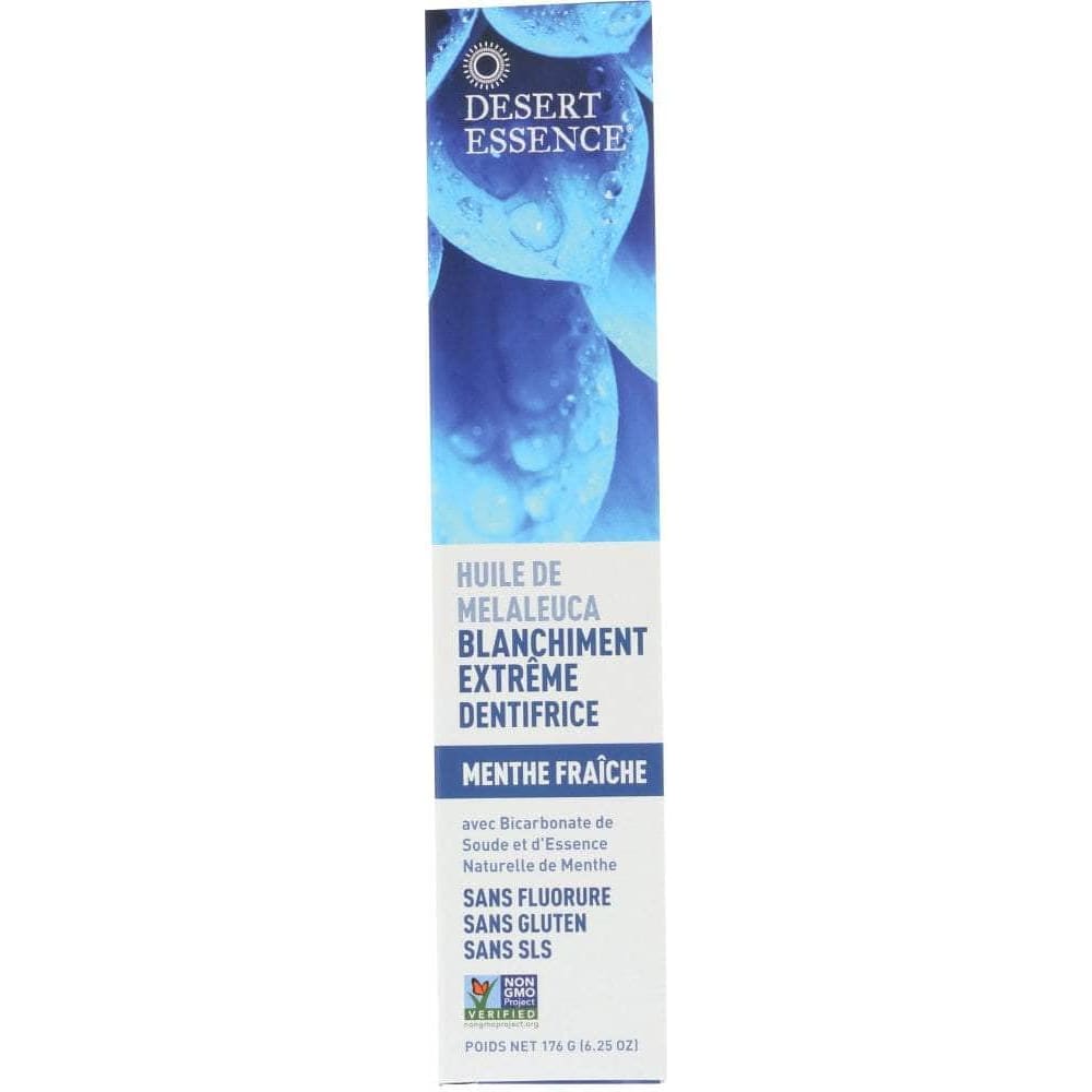 DESERT ESSENCE Desert Essence Whitening Plus Toothpaste Tea Tree Oil Cool Mint, 6.25 Oz