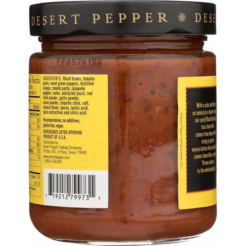 Desert Pepper Desert Pepper Black Bean Dip Spicy, 16 oz