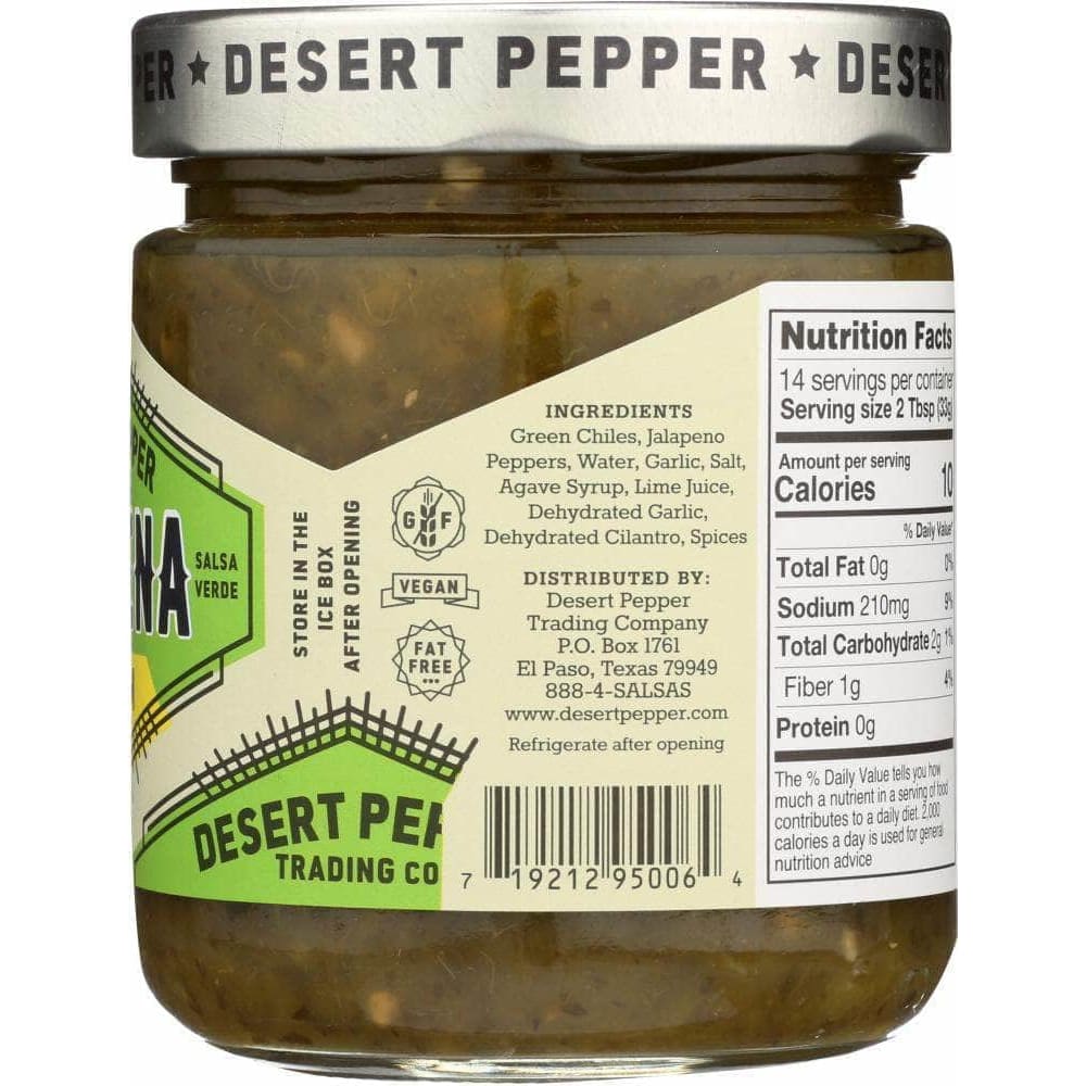 Desert Pepper Desert Pepper Salsa Cantina Medium Green, 16 oz